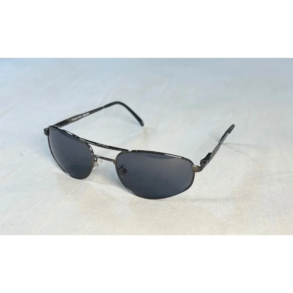 Vintage Swiss Army Voyager 25735 Sunglasses Gunmetal Aviator Mens Frames 58-20